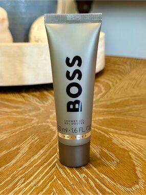 Boss Silver Metallic Shower Gel Tube